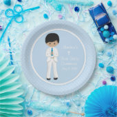 多文化少年聖パーソナライズされた会 ペーパープレート (パーティー)