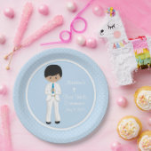 多文化少年聖パーソナライズされた会 ペーパープレート (パーティー)