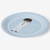 多文化少年聖パーソナライズされた会 ペーパープレート (アングル)