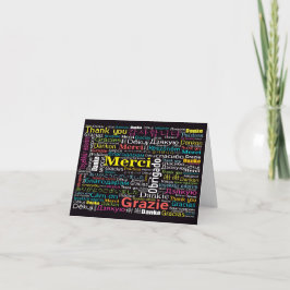 多文化感謝カードまたは白紙のカード サンキューカード