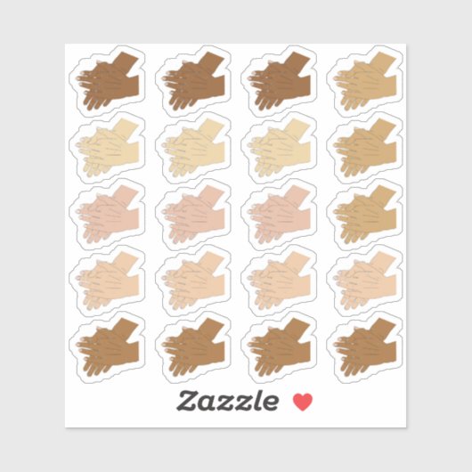 多文化手洗い シール (シート)