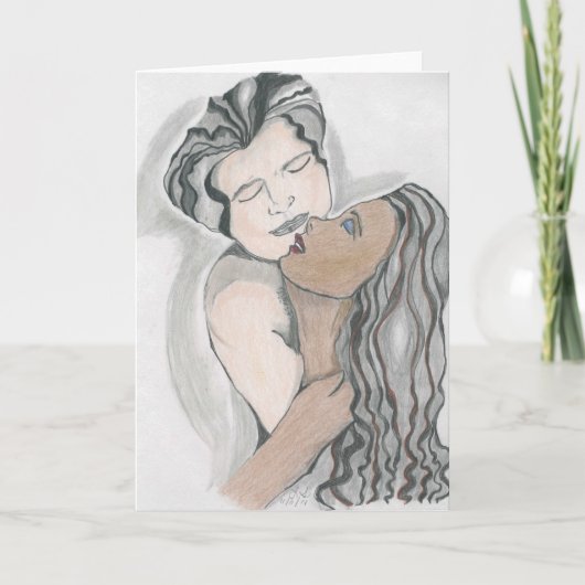 多文化挨拶状、異人種間 カード (正面)