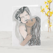 多文化挨拶状、異人種間 カード (黄色い花)