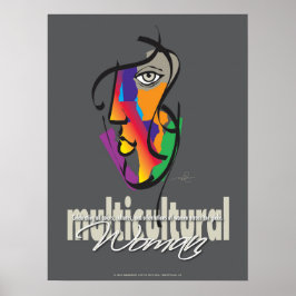 多文化的な女性 ポスター