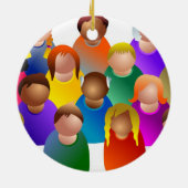 多様なコミュニティ セラミックオーナメント (裏面)