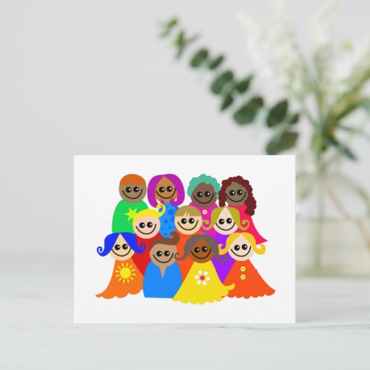 多様な子供 ポストカード (スタンド正面)