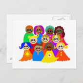 多様な子供 ポストカード (正面/裏面)