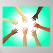 多様な手 ポスター (正面)