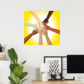 多様な手 ポスター (ホームオフィス)