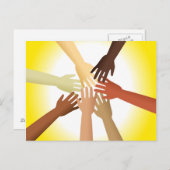 多様な手 ポストカード (正面/裏面)