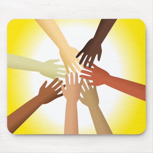 多様な手 マウスパッド (正面)