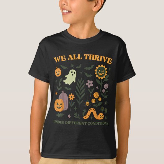 多様な条件下で輝く SPED ハロウィン Tシャツ (正面)