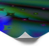 多様な気泡室プリント ポスター (角)