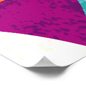 多様な色、ヴィンテージパターンのコレクション。 ポスター (角)