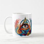 多様ユニーク視 コーヒーマグカップ (左)