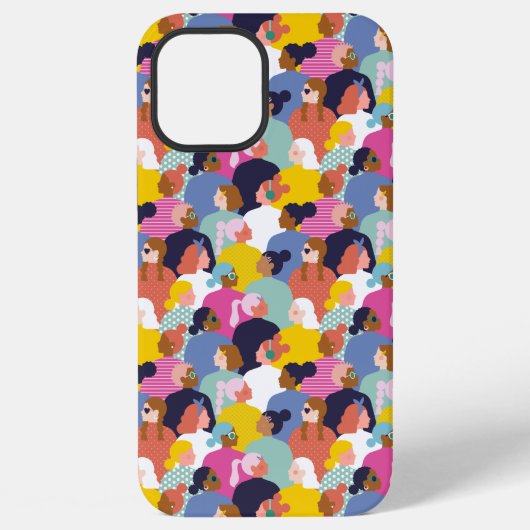 多様性ある女性 - 様々な人種の女性 iPhoneケース (裏面)