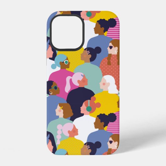 多様性ある女性 - 様々な人種の女性 iPhoneケース (裏面)