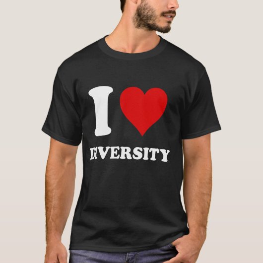 多様性が大好き Tシャツ (正面)