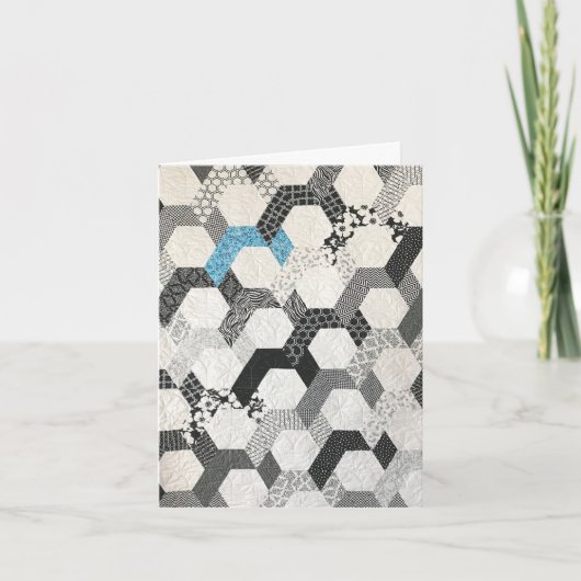 多様性が織りなすクイールト　パーソナライズされたグリーティングカード シーズンカード (正面)