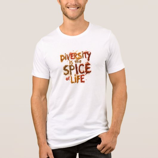 多様性こそ人生のスパイス - 安全な居場所 トライブレンドＴシャツ (正面)