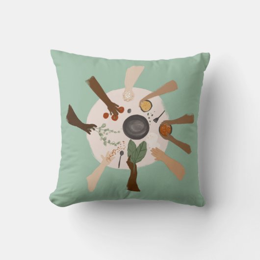 多様性とコミュニティを通じた統一 クッション (正面)