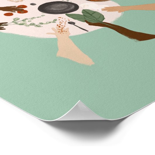 多様性とコミュニティを通じた統一 ポスター (角)