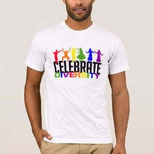 多様性のワイシャツを祝って下さい-スタイルを選んで下さい Tシャツ