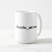 多様性の中の統一 米国大統領選挙投票 コーヒーマグカップ (正面右)