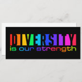 多様性の招待は、カスタマイズ 招待状 (正面/裏面)