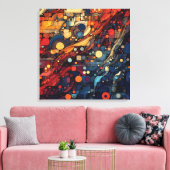 多様性の調和 キャンバスプリント (インサイチュ (リビング))