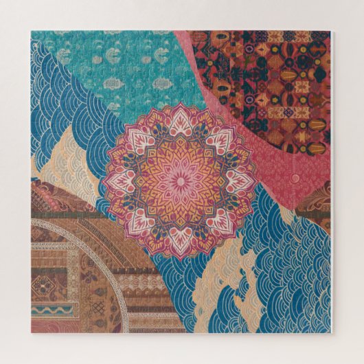 多様性の調和：文化融合のパズル ジグソーパズル (縦)