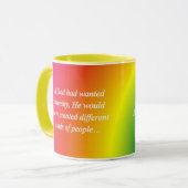 多様性の逆を励まして下さい(スクエア) マグカップ (正面左)