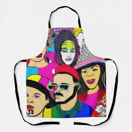 多様性はおもしろい エプロン (正面)