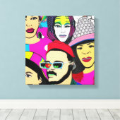 多様性はおもしろい キャンバスプリント (インサイチュ (ウッドフロア))