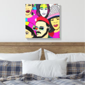 多様性はおもしろい キャンバスプリント (インサイチュ (寝室))