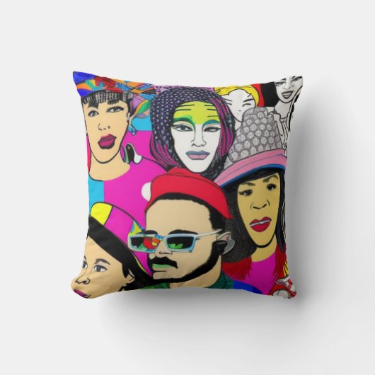 多様性はおもしろい クッション (正面)