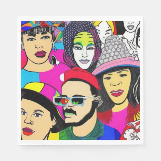 多様性はおもしろい スタンダードランチョンナプキン (正面)