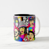 多様性はおもしろい ツートーンマグカップ (正面右)