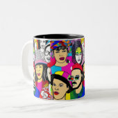 多様性はおもしろい ツートーンマグカップ (正面左)