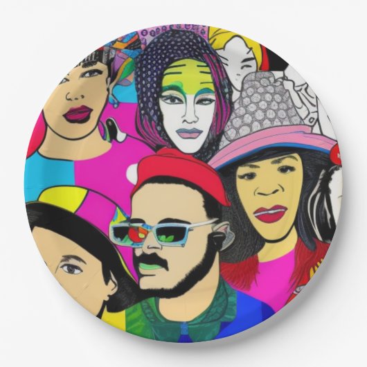 多様性はおもしろい ペーパープレート (正面)