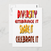 多様性はがき ポストカード (正面/裏面)