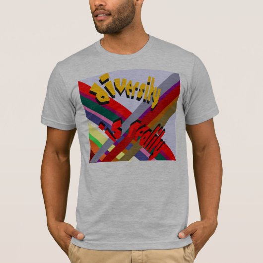 多様性は現実Tシャツ Tシャツ (正面)