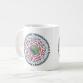 多様性は美しいです コーヒーマグカップ (正面左)