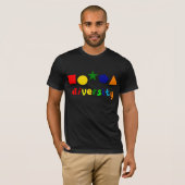 多様性はTシャツを形づけます Tシャツ (正面フル)