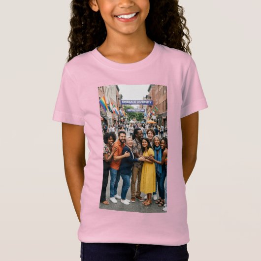 多様性を受け入れる Tシャツ (正面)