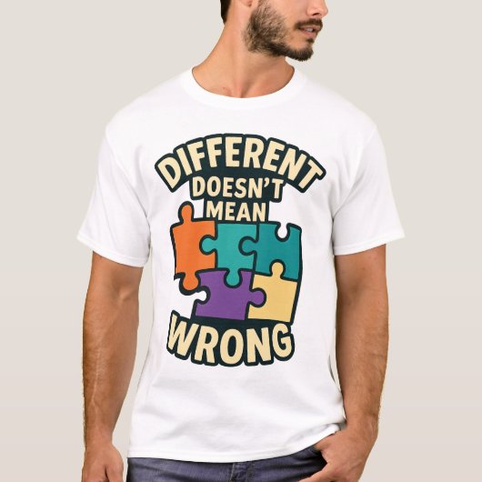 多様性を受け入れるTシャツ – 独自性を受け入れる Tシャツ (正面)