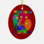 多様性を祝って下さい セラミックオーナメント (右)