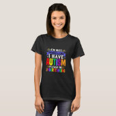 多様性を認めよう 自閉症の理解 サポートの混乱 Tシャツ (正面フル)
