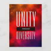 多様性スタイリッシュを通じた統一 ポストカード (正面)