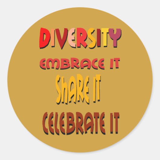 多様性ステッカーを採用 ラウンドシール (正面)